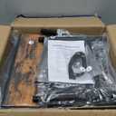 Kitstorack Shoe Rack, 5 Tier Shoe Organizer for 12-16 Pairs of Shoes, with 2 Drawers, 3 Fabric Shelves and Wooden Top, Shoe Rack for Closet Entryway, Rustic Brown