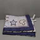 Disney Mickey Mouse Timeless Mickey Gray, White, & Blue Stars & Icons 3Piece Nursery Mini Crib Bedding Set - Comforter & Two Fitted Mini Crib Sheets, Navy, Grey, Black, White