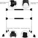 Wesky Double Ballet Barre Portable 4FT Adjustable Freestanding Ballet Barre Fitness Stretching Dancing Bar for Home Studio Adult and Kids