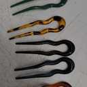 6 Pcs Vintage U-shaped Hair Fork French Pointy Hairpin Chignon U Bar Hair Clips Accessories Women Girls Hair Pin