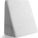 Premium Bed Wedge Pillow - Ergonomic Support for Sleeping, Post-Surgery, Acid Reflux Relief, and More - CertiPUR-US Certified Memory Foam - Removable Cover Included, Triangle, 24" x 22" x 7.5"