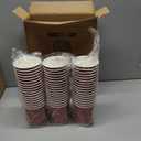 Lamosi Coffee Cups with Lids 12 oz 50 Pack, Disposable To Go Cups with Lid
