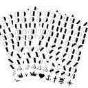 2 x Fake Letters Finger Tattoos4-Sheet 26 English Words Temporary Tattoos for Finger Hand Face