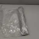 Evevda Silver Round Leaf Placemats, Hollow Vinyl Table Place Mats Set of 6 Waterproof Non Slip for Party Birthdays Weddings Centerpiece Dinners