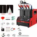 CT160 Fuel Injector Cleaner & Tester, 4-Cylinder Ultrasonic Cleaning Machine with Heating & 11 Test Modes for Cars Motorcycles - 110V/220V