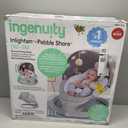 Ingenuity InLighten Baby Swing, 3-in-1 Bounce, Sway & Stationary Seat, Bluetooth Music, Light-Up Canopy, Remote Control, Vibrations, 5-Point Harness, Pebble Shore