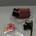 Carburetor Carb Air Filter Adapter Fuel Filter Jet Kit replacement for Predator 212cc 196cc 6.5hp Engine Coleman CT200U BT200X CT200U-EX GX160 Mini Bike Go Kart Racing Red