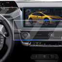 2 Pack Tempered Glass Screen Protector for Toyota Prius 2023-2026,12.3" Infotainment Screen & 7" Dashboard Film Compatible With Prius Hybrid 2025 2024 2023 Accessories