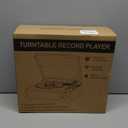 Vinyl Record Player with Speakers Vintage Turntable for Vinyls Records, Belt-Driven Turntable Support 3-Speed, Wireless Playback, Headphone, AUX-in, RCA Line LP Vinyl Players for Sound Enjoyment White