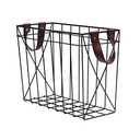 Opexscal Magazine Rack Magazine Holder Storage Organizer Bin for Magazines, Books or Vinyl Record Album Storage, Black