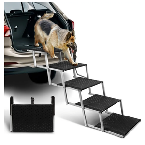 Extra Wide Dog Stairs for Large Dogs,Portable Folding Pet Stairs for Cars,SUV,Trucks,Dog Steps with Non-Slip Surface,Supports Up to 250 lb,5 Steps Extra Wide Dog Stairs for Large Dogs,Portable Folding Pet Stairs for Cars,SUV,Trucks,Dog Steps with Non-Slip Surface,Supports Up to 250 lb,5 Steps