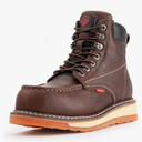SUREWAY Mens Heavy Duty Soft/Composite/Steel Toe Work Boots for Men-Comfortable,Goodyear Welt,Full Grain Leather,6 in Wedge Moc Toe Construction Boots/Shoes 7.5
