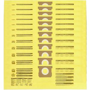 12 Pack 91964 Type D Vacuum Filter Bags Compatible with Shop-Vac 4 Gallon Vacuum, Replacement 9196400 9196433 High Efficiency Dust Collection Bag