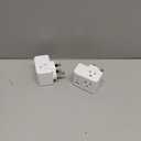 2 Pack US to UK Ireland Travel Plug Adapter, Type G Power Plug Adapter with 3 Outlets 3 USB Ports(2 USB C), European Travel Plug Adapter for USA to England London Scotland British Qatar Irish HongKong