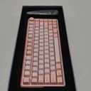 KiiBoom Breeze 75 75% CNC Aluminum and Acrylic Mechanical Gaming Keyboard, USB-C/BT5.0/2.4GHz Wireless Creamy Keyboard, with Gasket Structure, RGB, 8000mAh Battery for Win/Mac (Pink)