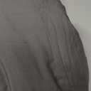 Dark Grey King Size Comforter, Boho Solid Bedding Comforter, Soft Cozy Lightweight Reversible All Season Warm Microfiber Bed Blanket Quilt Sets for Men Women (104x90Inch)