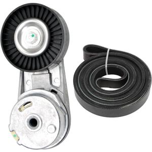 24430296 Serpentine Belt Tensioner Kit for Cobalt Equinox Orlando HHR Classic Malibu, for Ion L100 L200 L300 LS LS1 LW1 LW200, for Regal Verano, Replace 38177 L4 2.0l 2.2l 2.4l