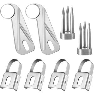 8 Pcs Apple Peeler Accessories - Universal Replacement Blades for Coring and Slicing - Cutter Peeling Blades, Fork, and Parts for Restaurant Kitchen