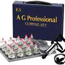 Professional Cupping Set *Made in Korea* (17 Cups) with Extension Tube($3.00 Value) KS Choi Corp "Made in Korea."