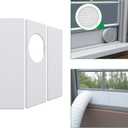 Forestchill Portable Air Conditioner Window Seal Plates Kit for 5.9" Diameter Exhaust Hose, Universal AC Vent Kit for Sliding Windows and Hung Windows, Adjustable Length Sealing Panels for Mobile A/C