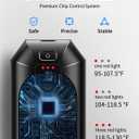 2 x Hand Warmers Rechargeable, Dnaleao 2 Pack 4000mAh Electric Portable Pocket Heater, Heat Therapy Great for Outdoors, Hunting, Golf, Camping, Warm Gifts (Black & Blue)