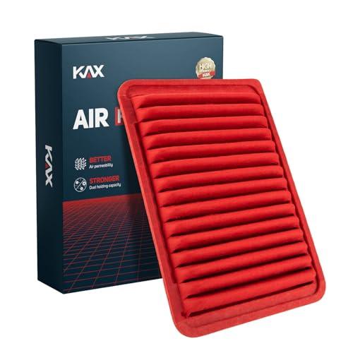 KAX Premium Engine Air Filter, GAF003 (CA10171) Replacement for Toyota Camry 2007-2009 L4 2.4L, Camry 2010-2017 L4 2.5L, Venza 2009-2016 L4 2.7L, Increased Acceleration (Not for Hybrid)