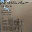 MYPET North States Paws Portable Pet Gate: 26-40" Wide. Pressure Mount. No Tools Needed. Made in USA, 23" Tall, Expandable, Durable Dog Gates for Doorways, Fieldstone Gray