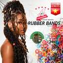 2 x Beauty Town Hair Tie Rubber Bands - 1000pcs/500pcs Soft Stretchy Elastic Bands for Braids, Ponytails & Bun