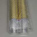 Goodluck 50PCS 12oz Gold Plastic Cups for Party, Disposable Gold Rim Cups, Plastic Cocktail Glasses for Wedding Thanksgiving, Christmas, and Parties