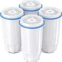 Upgraded Water Filter Replacement Fit for Zero Pitcher and Dispenser ZR-001 ZR-004 ZP-006 ZR-017, Six-Stage Filter System, Effectively Reducing Lead, Chromium, and Contaminants, 4 Packs, By BOGDA