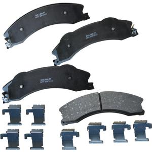 Bendix Premium SBC1411 Ceramic Brake Pads for Select Models Chevrolet Express 3500,Express 4500,Silverado 2500 3500,HD,Suburban,GMC Savana 3500,4500,Sierra HD,Nissan TITAN XD