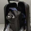 findway Golf Travel Bags for Airlines with Wheels and ABS Hard Case Top, Protect Your Clubs, Waterproof 1680D Oxford Fabric and Oversize Tank Wheels, Lightweight and Easy to Maneuver (Blue)