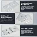 Yaocom 70pcs Galvanized Square Washers Plate 5/8" ID, 3X 3 Od 1/8" Thickness Heavy Duty Steel Gasket Flat Washers Nut Anti-loosening Plate Fastener for Construction and Industrial Equipment