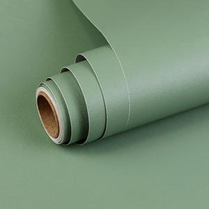 Sage Green Peel and Stick Wallpaper 15.7x 118 Matte Green Self-Adhesive Removable Contact Paper Solid Color Waterproof Vinyl Roll for Cabinets Furniture Renovation Bedroom Wall Covering