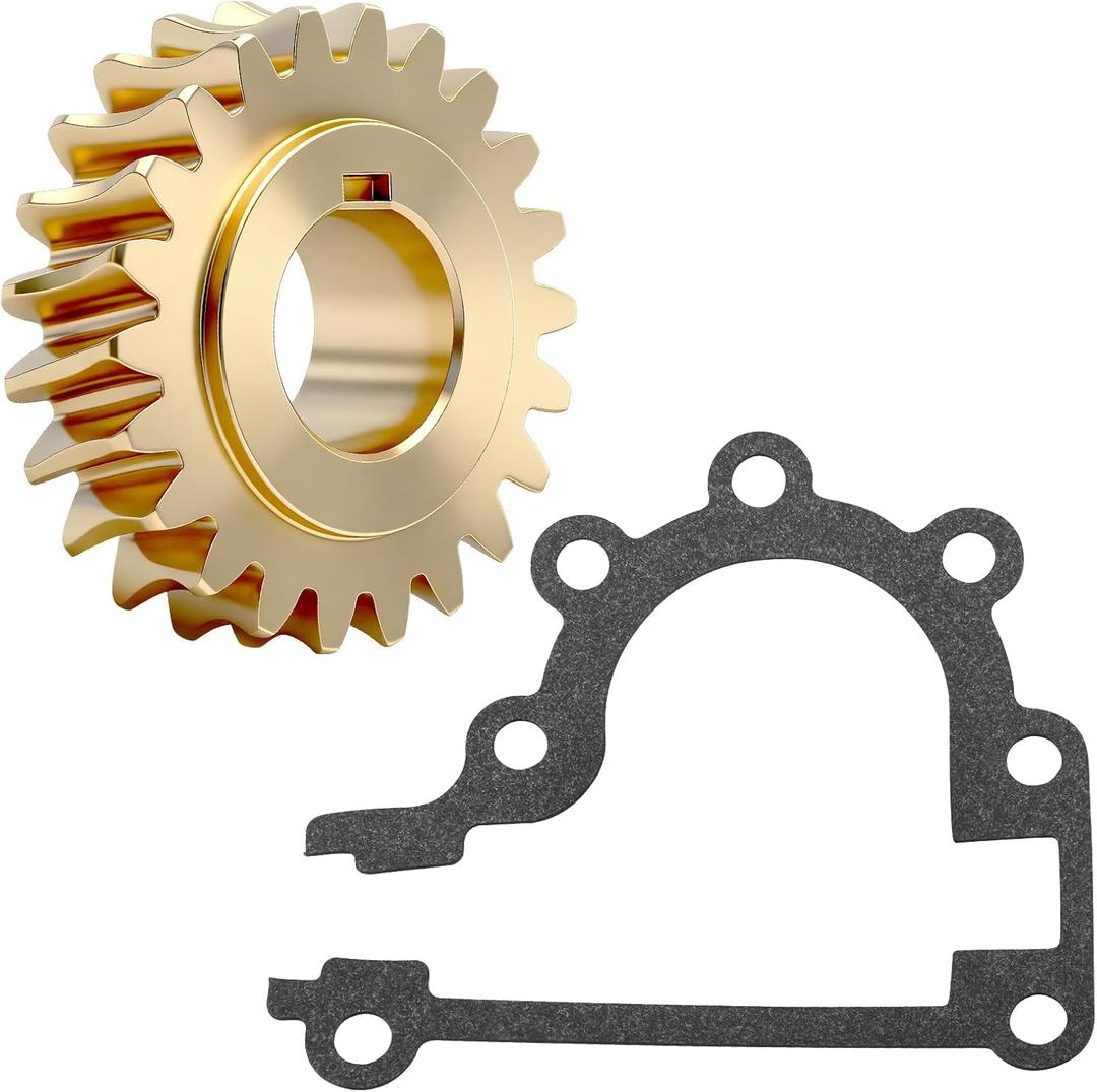 51405MA 51279MA Worm Gear with Gasket for Murray & Craftsman 2 Duel Stage Snowblowers 536886161 536886120, replaces 204167 MT51405MA, 51405, 9355(22 Teeth -Brass) (Pack1)