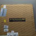 STICKGOO Smooth Drop Ceiling Tiles 2ft x 2ft, PVC Ceiling Tile 24 x 24in - Waterproof, Fire-Rated to Prevent Breakage - Package of 12 Tiles Cover 48 Sq. Ft, White