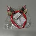 Atoden Deer Antlers Headband Realistic Reindeer Hair Bands Fawn Ears Headpiece Christmas Halloween Accessories Women Girls (Red)