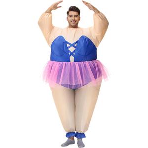 BIGPETS Inflatable Ballet Adult Costumes,Men and Women Halloween Cosplay Costumes,Sumo Wrestler Funny Blow up Suit, One Size
