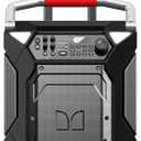 Monster Rockin’ Roller 360 Indoor/Outdoor Portable Bluetooth Speaker | Up to 240W of 360 Degree Sound & Up to 100 Hours of Playtime | Includes Microphone