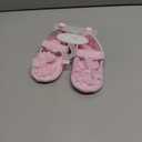 Josmo Baby Girl Dress Shoes Soft Sole Flats Crib Shoes Bowknot & Floral Design for Newborn & First Walker Sandals Size 2-4 Infant (Pink)