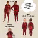 Lazy One Flapjacks, Matching Pajamas for The Dog, Baby, Kids, Teens, and Adults (Large, Plaid Bear Cheeks Flapjack Onsie)
