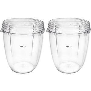 Replacement Parts cups, Compatible with NutriBullet 600W and 900W Blender (2 18oz cups)