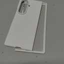 oakxco for Samsung Galaxy Z Fold 7 Phone Case Liquid Silicone, Cute Thin Slim Grip Soft Rubber Gel for Women Men, Smooth Matte TPU Plain Solid Color Girly Case with Camera Cover Protection, White