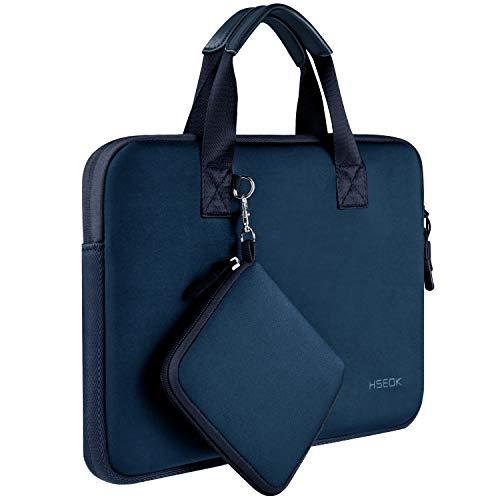 Hseok Laptop Sleeve 13.3-14 inch Case with Small Pouch, Neoprene Computer Bag Compatible with MacBook Neo/Pro 14 M5/M4/M3/M2/M1, Mac Air/Pro 13.3, XPS 14 and Most 13-14 inch Notebooks,D02B01