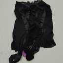 Avidlove Lingerie for Women Sexy Halter Lace Babydoll Dress Open Front Chemise Boudoir Nighty XS-5XL (Medium, A Dark Black)