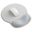 Mouse Pad with Wrist Rest, Ergonomic Mouse Pads for Desk, Office Non-Slip Mousepad with Gel Wrist Support(Light Gray, 10.6''L x 9''W)