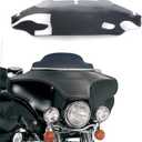 6" Smoke Tint Wave Windshield Windscreen Compatible for 96-13 Harley Davidson Touring Street Glide Electra Glide FLHT FLHTCU Ultra Classic Glide FLHX FLHTK Tri Glide 1996-2013