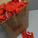 VitalCozy 100 Pcs Spandex Chair Sashes with Heart Shaped Buckle Slider Stretch Chair Cover Band Universal Elastic Ties for Wedding Banquet Event Party Decoration(Red)