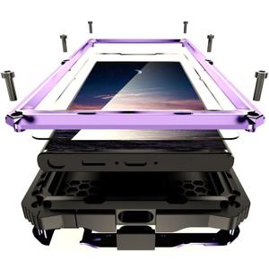 Lunivop for Samsung Galaxy S25 Ultra Case Heavy Duty Metal Phone case para Built-in Screen Lens Protection Protective dust Proof Military Grade Rugged [The Fingerprints Don't Work] Purple