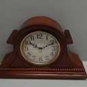 Bulova B1514 Asheville Mantel Clock, Brown Cherry